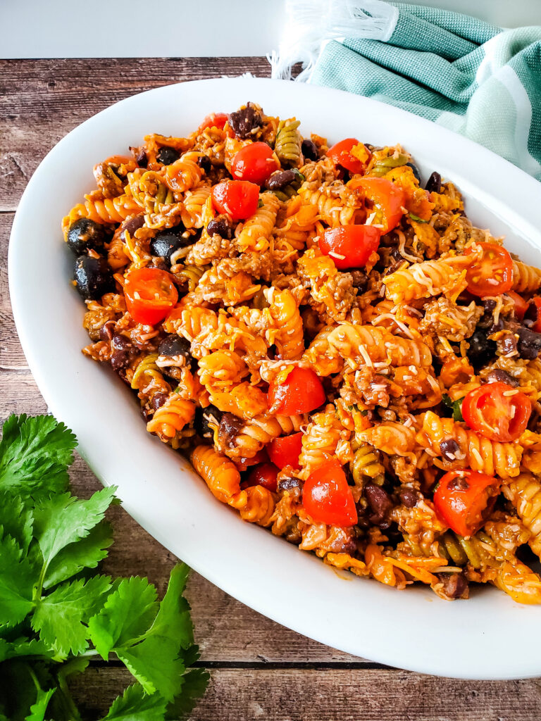 The Best Damn Taco Pasta Salad You Will EVER Devour!