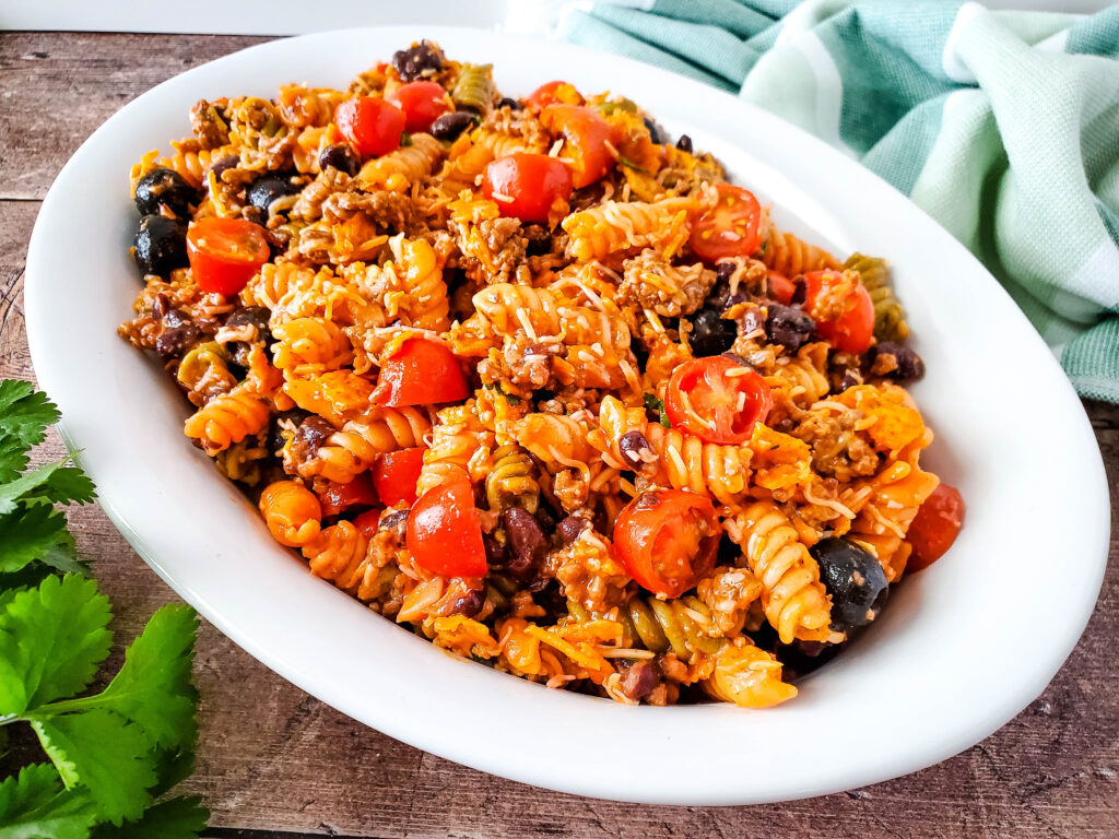 The Best Damn Taco Pasta Salad You Will EVER Devour!